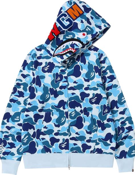 gucci bape hoodie camo|camo shark blue hoodie.